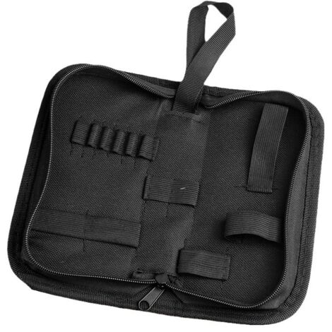 CCYKXA 1pcs Tool Storage Bag Heavy Duty Waterproof Oxford Cloth Electrician Carpenter Mechanic Repair Watches Kit Zipper Roll Canvas Zippered Pockets Wheels (1/5)
