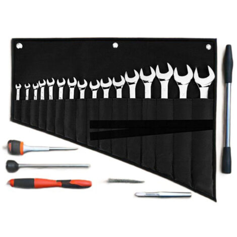 CCYKXA Wrench Pockets, Tool-Free Wrench Holder for Screwdriver, Pliers, Canvas Organizer for Electrician, Plumber, Carpenter, Mechanic (1/5)