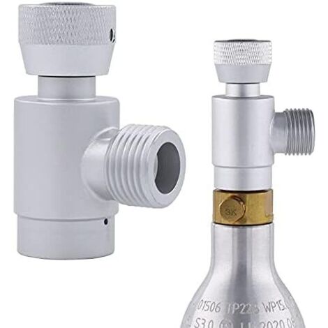 CCYKXA Soda Maker Adapter, W21.8-14 to TR21-4 for Aquarium Cylinder Refill, Aquarium Bottle Soda Refill Accessories