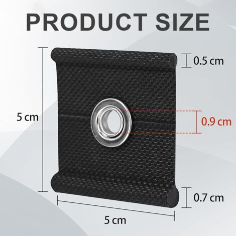 CCYKXA 10pcs 5/6mm - 7/8mm Reed Rail Hooks, Caravan Awning Hook ...