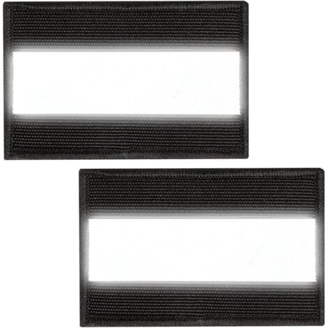 CCYKXA Set of 2 reflective safety patches with hook and loop fasteners ...