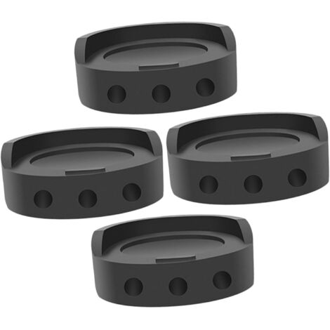 CCYKXA Set of 4 Black TPU Anti-Vibration Pads for Washing Machine, Refrigerator and Furniture - Non-Slip Stabilizing Pads for Floor Protection and Noise Reduction for Home Use (1/5)