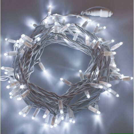 Guirlande lumineuse extérieur IP67 10M 200 led blanc froid professionnelle raccordable 230V Lotti (1/3)