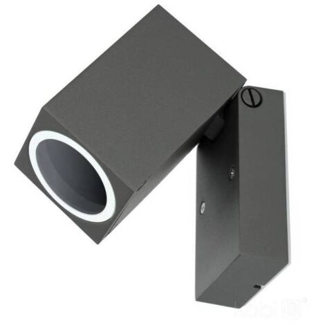 Applique murale orientable extérieur anthracite 165MM design pour ampoule GU10 (1/5)