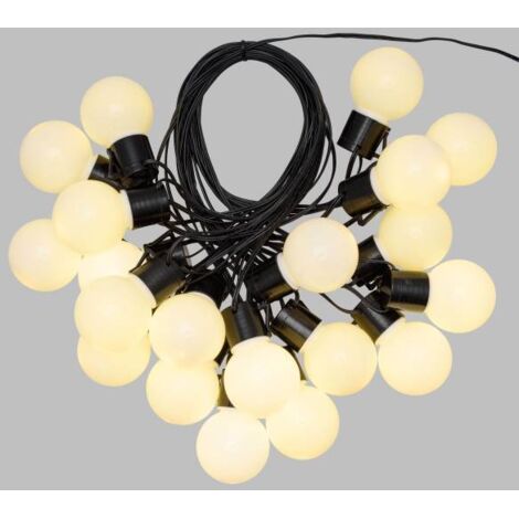 Guirlande Lumineuse Guinguette Blanc chaud 10m 20 globes led Pas cher Lotti