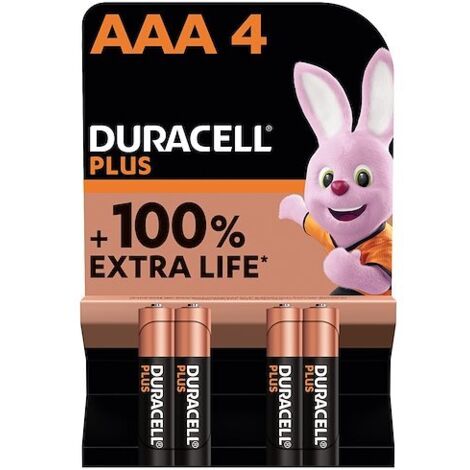 Duracell Plus-AAA K4 Pile LR3 (AAA) alcaline(s) 1.5 V 4 pc(s) Y071132