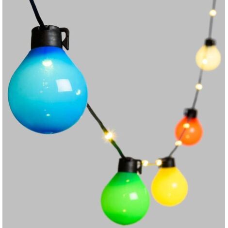 Guirlande guinguette multicolore Câble Illuminé 25 globes G50 10m Lotti (1/5)