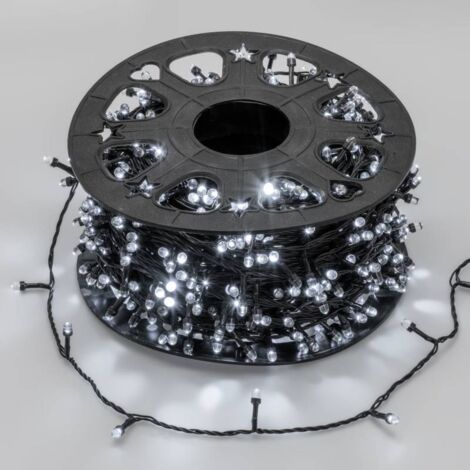 Guirlande Lumineuse extérieur 100 Mètres 1000 Maxi LED Convex Ø8mm Multi-FLASH DIAMOND Bobine Lotti (1/5)