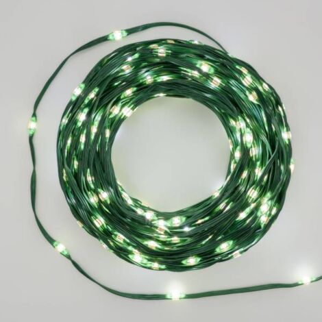 Chaîne Linéaire Gouttes De Lumières Led Série 'Mtl' 600 Gouttes L.Blanc -49 Mt. (45+4) (1/5)