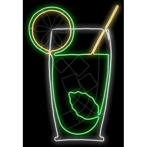 Cocktail mojito SMD néon 75x115 cm (1/5)