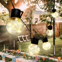 Guirlande solaire 15 ampoules G50 2x6m
