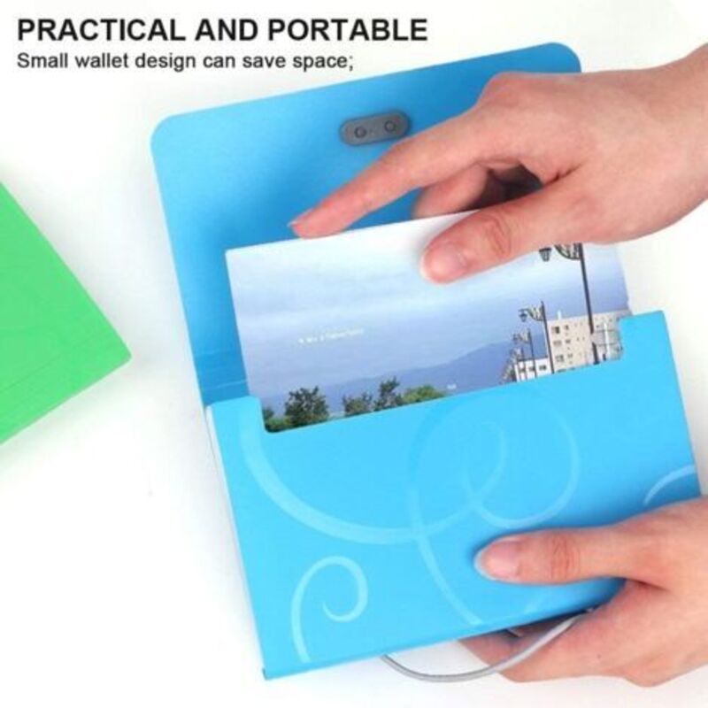FINGERINSPIRE - Lot De 6 Classeurs Extensibles En Plastique - 6 Couleurs - Fermeture Pression - Pour Documents A4, École, Bureau