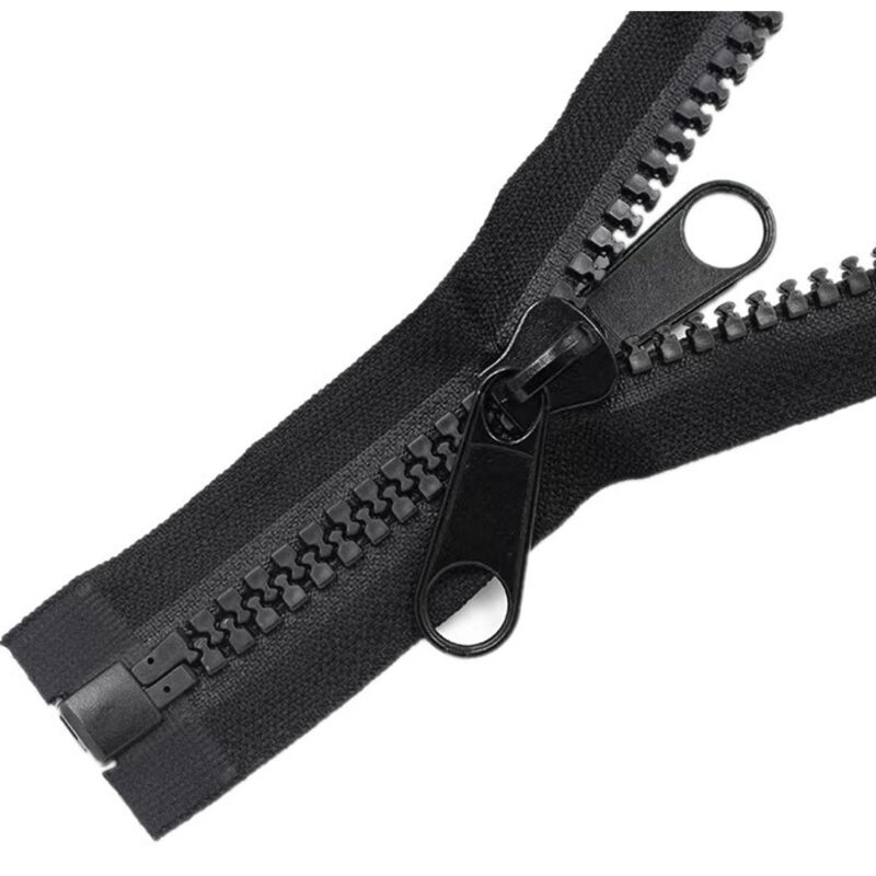 Lot De 2 Fermetures Éclair 12 Cm Plastique Noir 5 Mm - Non Séparables ByaHoGa