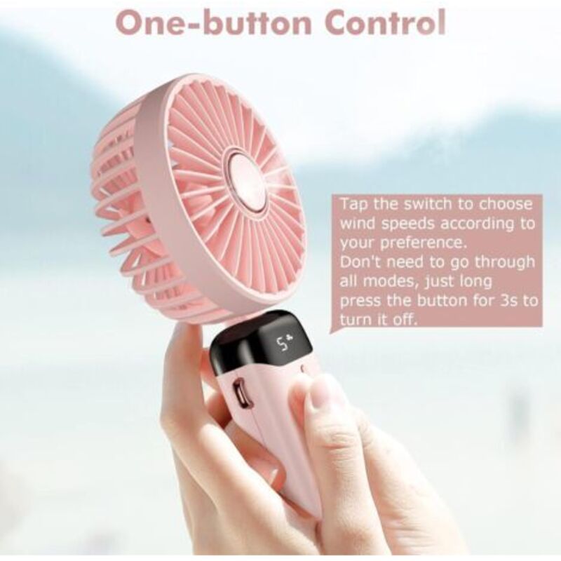 Mini Ventilateur USB Portable - Séchoir à Cils Et Mascara - Design Mignon Et Pratique - Alimentation Par Power Bank Ou USB - 10