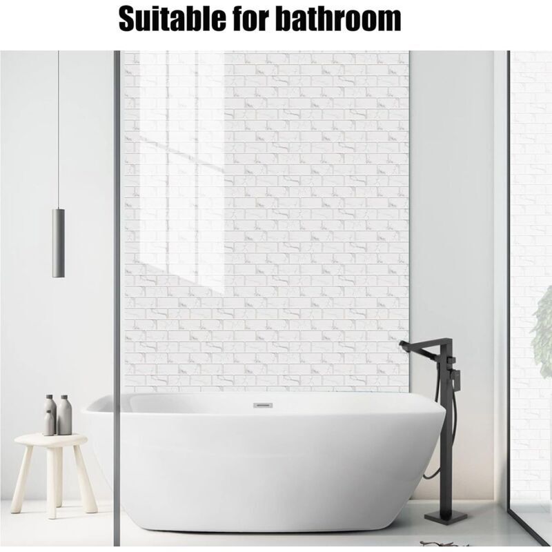 Film Autocollant Pour Carrelage - Imperméable, Style Vintage - Pour Cuisine, Salle De Bain, Meubles