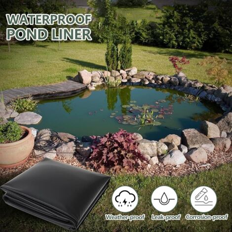 Bâche D'étang Pour Bassin 4 X 6m Souples Revêtement Étang Résistante