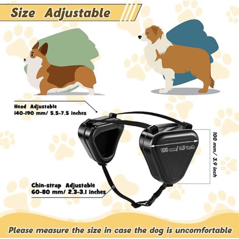 Cache-oreilles Antibruit Pour Chien – Protection Coton, Imperméable, Ajustable, Pour Orages, Toilettage, Sorties - 6