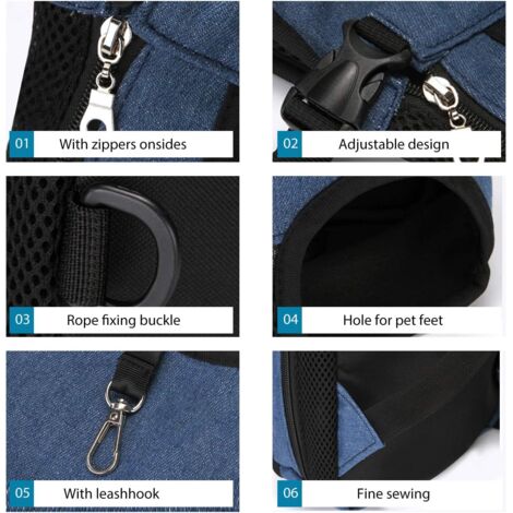 Sacs à Dos pour Chiens Moyenne et Grande Taille Sac de Transport