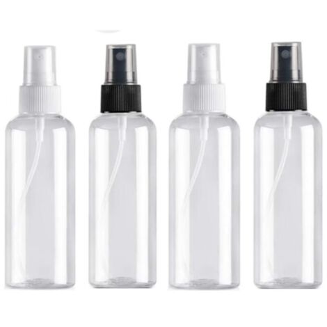4PCS 100ml Flacon Vaporisateur, Bouteille de Voyage Vide Plastique Réutilisables Transparent Atomiseur De Poche, Bouteilles de Pulvérisation, Spray Sous-Bouteilles de Cosmétiques (1/5)