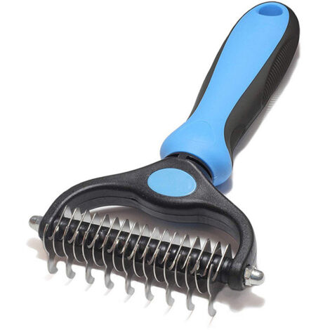 Brosse à sous-poil pour chiens et chats à poils moyens à longs - Brosse à sous-poil contre les nœuds et sous-poils