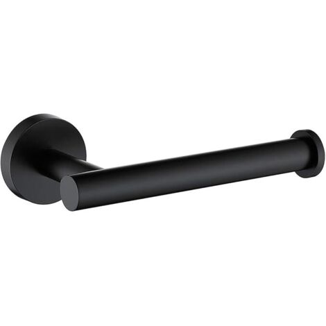 Matte Black Toilet Paper Holder SUS304 Stainless Steel, Modern Round Tissue Roll Holders Wall Mount, Toilet Paper Roll Dispenser Bathroom 5 inch TP Holder for Kitchen Washroom (1/5)