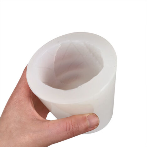 Lot De 2 Moules à Bougies En Métal – Forme Cylindre – Environ 7,5 X 16,5 Cm