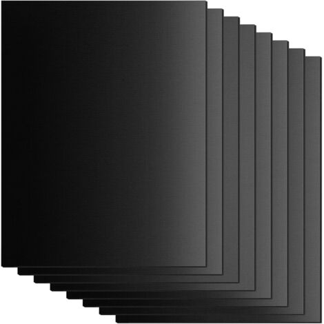 Lot de 8Tapis de Cuisson pour Barbecue - 40x33cm - Tapis en téflon, antiadhésif et sans PFOA - Résiste à des températures allant jusqu'à 260 °C (1/5)