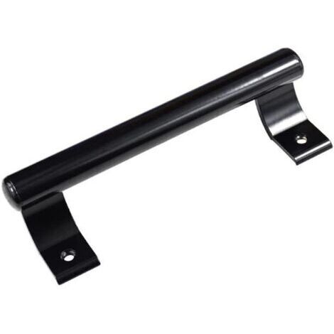 Noir - 200mm Poignée de porte coulissante en aluminium Poignée de porte en verre de balcon Poignée de porte de meuble de salle de bain Poignée de porte d'entrepôt Poignée moderne en métal (1 pièce) (1/5)
