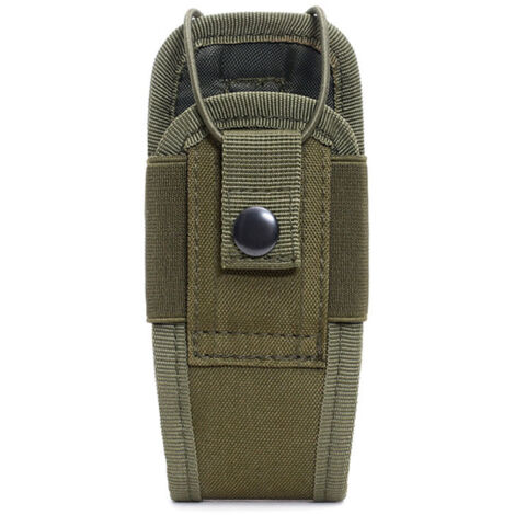 vert armée Tactique Titulaire Cas Étui Pochette de ceinture pour radio portable ou talkie-walkie (1/5)
