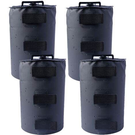 Serbia – Lot de 4 poids à eau pour pavillon – PVC imperméable – Capacité 10L – Sangles Velcro pour ajustement facile – Compatible tentes 15-50mm (1/3)