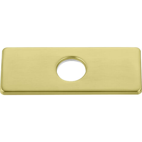 1PC or Plaque de trou d'évier de cuisine pour robinet de salle de bain, lavabo, rosace de robinet en nickel brossé