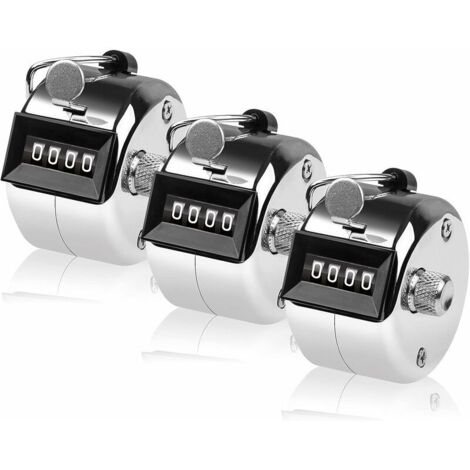 Compteur à cliquet 4 Chiffres - Compteur Manuel en métal - Click to Count