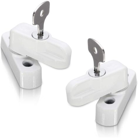 Lot De 2 Verrous De Porte Coulissante Avec Clés, Solution De