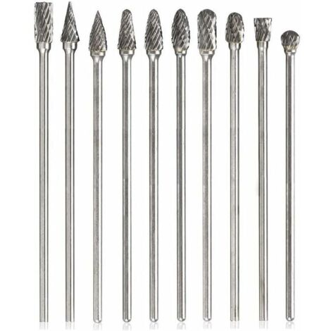fraise lime rotative carbure Izar (coffret de 8) sur tige 3 mm - HD Outillage