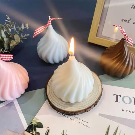 Moules Géométriques Résine DIY Moules Silicone Spirale 2 Pièces - Bougies, Savon, Résine Moule Chocolat