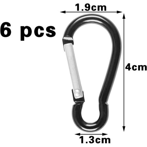2 Mousquetons Tactiques MYLERCT - 25kN Pour Escalade, Camping, Hamac Et Balançoire