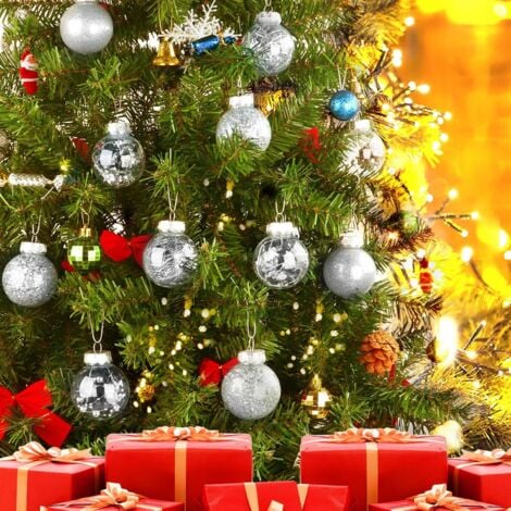 KASESSS 24 Pièces Boule De Noel Doré, Mini Boules De Noel