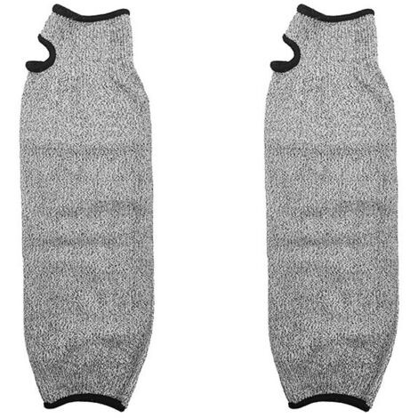 Manchon de protection pour bras, manchon pour bras de sécurité, Gants de travail à manches longues anti-abrasion résistant aux coupures HPPE pour jardin, cuisine et travaux agricoles (35cm) (1/5)