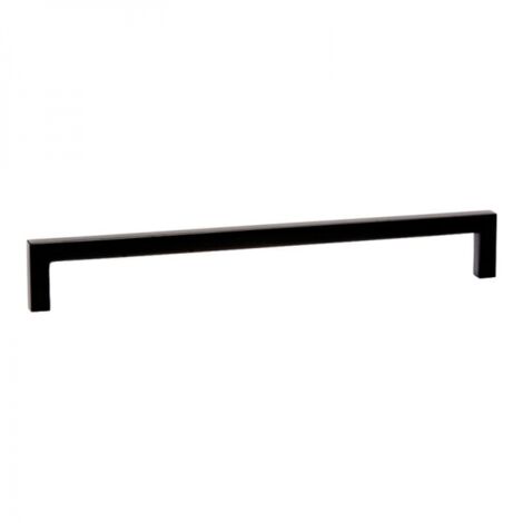 1 x poignée de meuble noir mat - Entraxe : 160 mm - Longueur : 169 mm