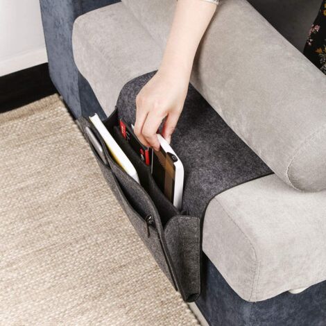 Mlysnd 2 Pcs Vide Poche,Lit Velcro Poche De Lit Peut être