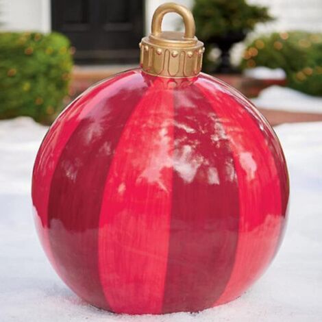 Grandes Boules De Noël Décoratives 19 Pouces (environ 48 Cm) - Couleur Rose, Forme Ronde, Neuves