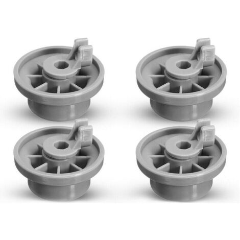 Lot de 4 roulettes pour panier inférieur de lave-vaisselle, roulettes pour panier de lave-vaisselle, roulettes pour lave-vaisselle pour Siemens, Bosch 165314 (1/5)