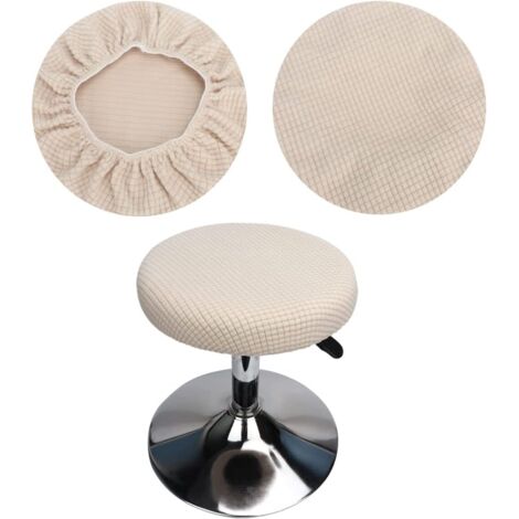 Serbia – Housse de tabouret rond 2 pièces en polyester Spandex – Lavable, imperméable, antidérapante – Pour tabourets de bar 30-40 cm