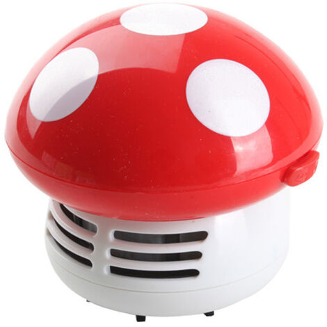 1PC rouge Mignon Mini Champignon Bureau Table poussière Aspirateur à Main Sweeper - Champignon Super Mario (1/5)