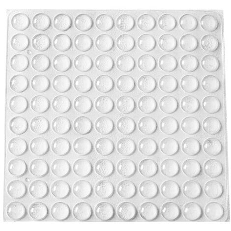 Butées de Protection en Caoutchouc, 200 PCS Arrêts de Portes Mural, Tampons de Porte, Nouveau Matériau Réutilisable, Transparente Pieds Adhésifs Anti-Choc Pour Protéger Les Murs et Meuble.(10×3mm) (1/5)
