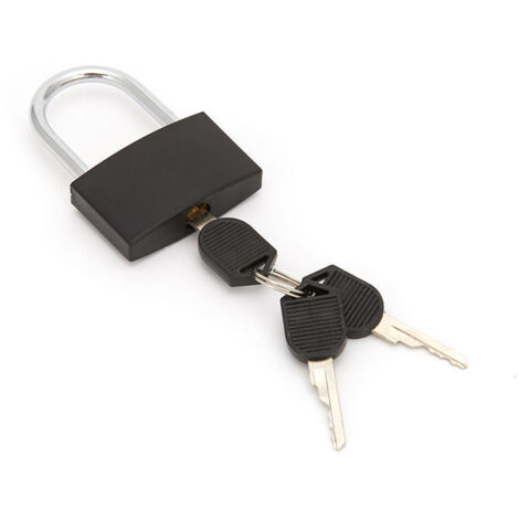 1pcs 28mm, Noir serrure de coffre avec clé, cadenas de coffre, mini cadenas colorés, cadenas de coffre avec 2 clés, pour bagages bagages sac de voyage Journal (1/5)