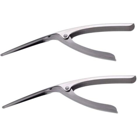 Lot de 2 éplucheurs crevettes en acier inoxydable (1/3)