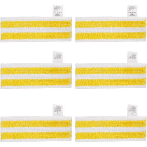 Serbia – Lot de 6 lingettes microfibre pour nettoyeurs vapeur Karcher Easyfix SC 1, SC 2, SC 3, SC 4, SC 5 – Lavables et réutilisables – Adaptées pour bois dur et carrelage