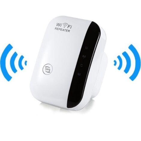 Amplificateur WiFi, amplificateur Internet sans fil domestique 2,4 G, répéteur de portée Wi-Fi super amélioré 300 Mbps, répéteur de signal WLAN, installation et couverture faciles (1/4)