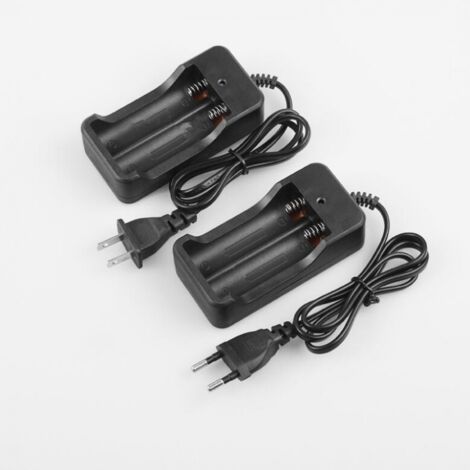 2X Chargeur de Piles Compatible avec 18650 Piles, Batteries domestiques Li-ION (4.2V) (1/5)